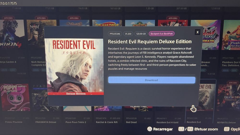 PS5 Desbloqueada (Como Nova) + Loja Integrada com 206 Jogos