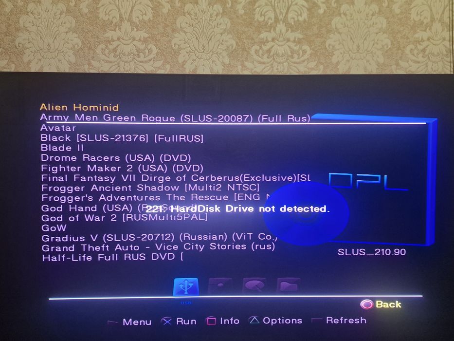 Sony PlayStation 2 Slim (SCPH-90004) + 2 джойстики + 5 ігор