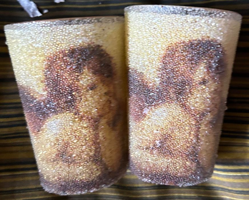 Lote de 2 Velas com Anjos / Copos