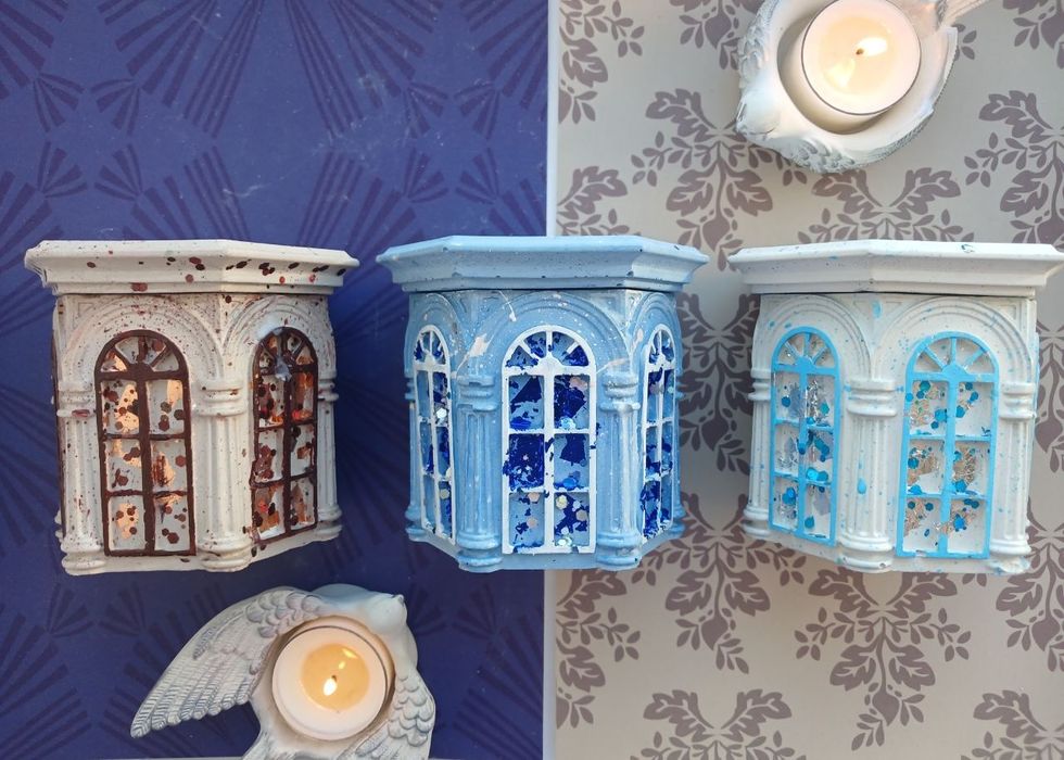 Аромасвічка ручної роботи "Казкове віконце"