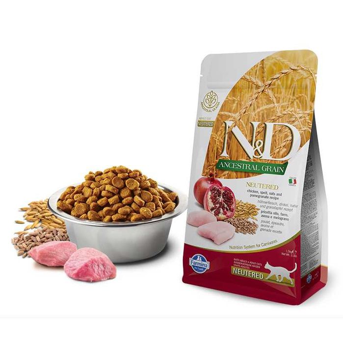 Farmina N&D Cat (Low Grain) Adult - Borrego / Frango / Neutered