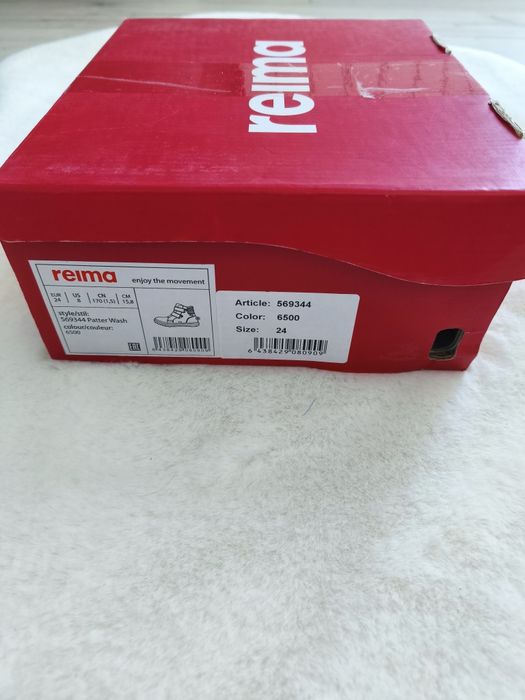 Черевички ботінки сапожки Reima 24 - 25 розмір на липучках — устілка 15,8 см Barefoot