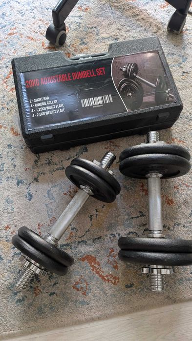 Set Halteres 20KG Ajustáveis
