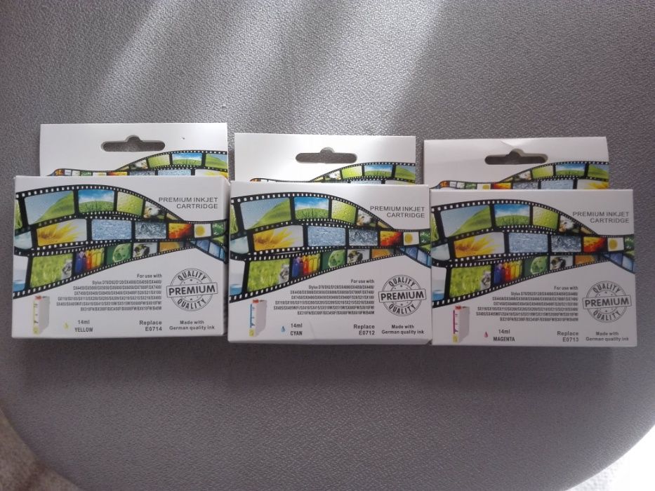 3 x Tinteiros Epson ref. 711/891/2/3/4 Compatíveis