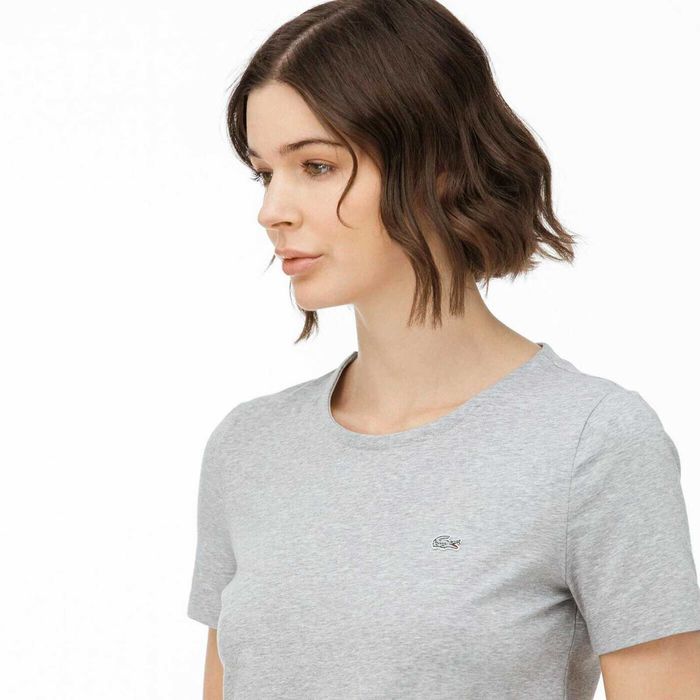 Lacoste женская премиальная базовая футболка хлопковая L 44 оригинал