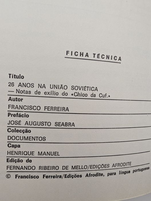 26 anos na União Soviética