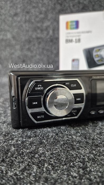 Блютуз магнітола Pioneer BM-18,змінна підсвітка,USB,AUX