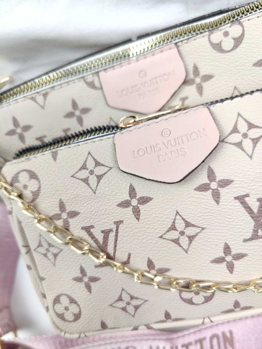 Torba 3 in 1 Louis Vuitton kremowa kremowa nowość hit