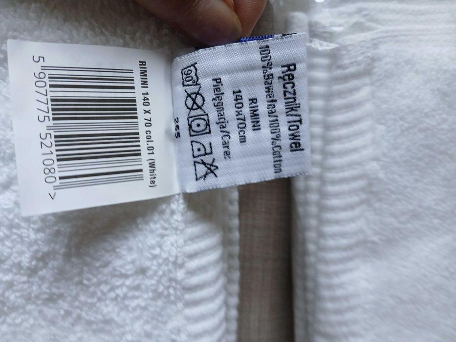 Ręczniki białe komplet