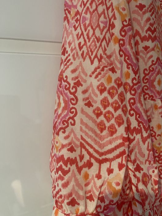 Piekna wzorzysta sukienka Zara nowa z metka super material