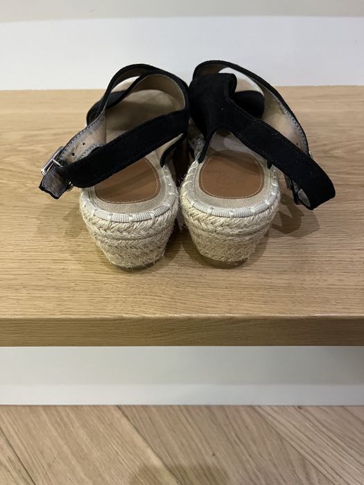 Sandały espadryle skórzane 38