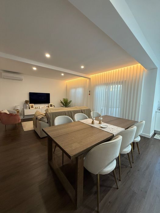 Mesa ikea, chapa de carvalho velatura castanha, 220x100 cm
