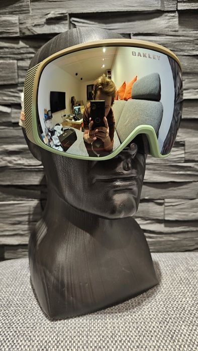 Gogle Oakley CUSTOM Flight Tracker L XL Fog PRIZM Sage Gold S3 OTG