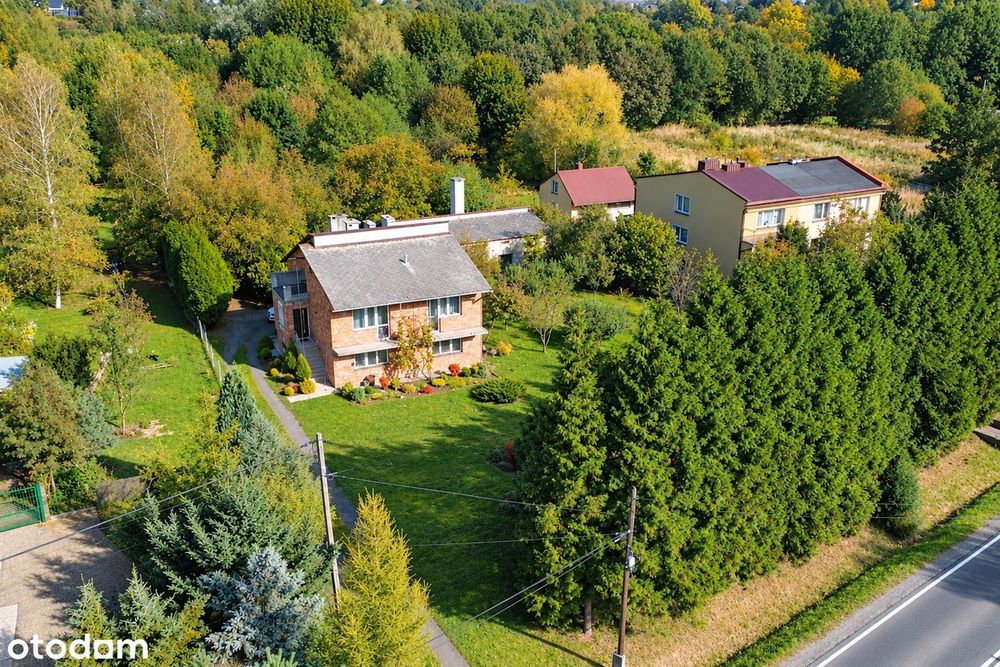 Działka inwestycyjna 67 ar z domem | ul. Trzebińska | przy DK79 - Widok 4