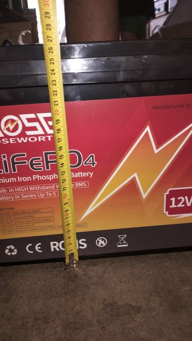 Bateria lifepo4 12v 300ah 3840Wh