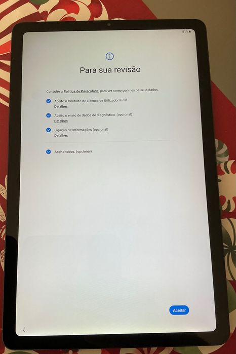 Samsung Galaxy Tab S6 Lite 64GB Oxford Grey - Como Novo!