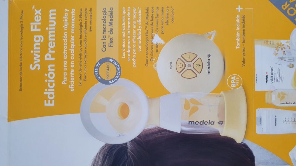 Kit completo bomba eléctrica de leite Medela Swing Flex