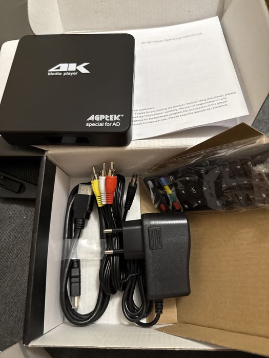 Odtwarzacz multimedialny AGPTEK 4K Ultra HD HDMI/AV