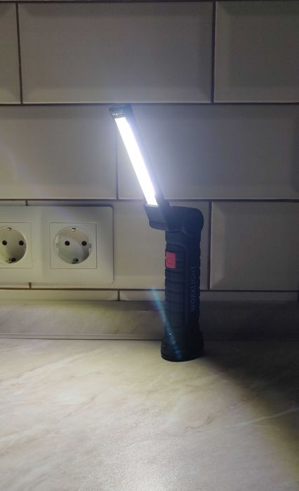 Портативный светодиодный led фонарик 5 Вт с магнитом для кемпинга