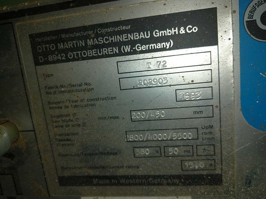 Piła formatowa z podcinaczem Martin T 72