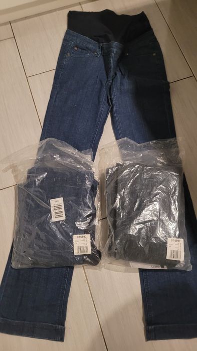 Spodnie ciążowe 3 pary rozmiar 36