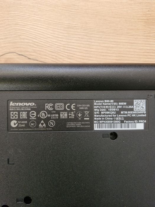Lenovo B50-80 15,6" HD LED