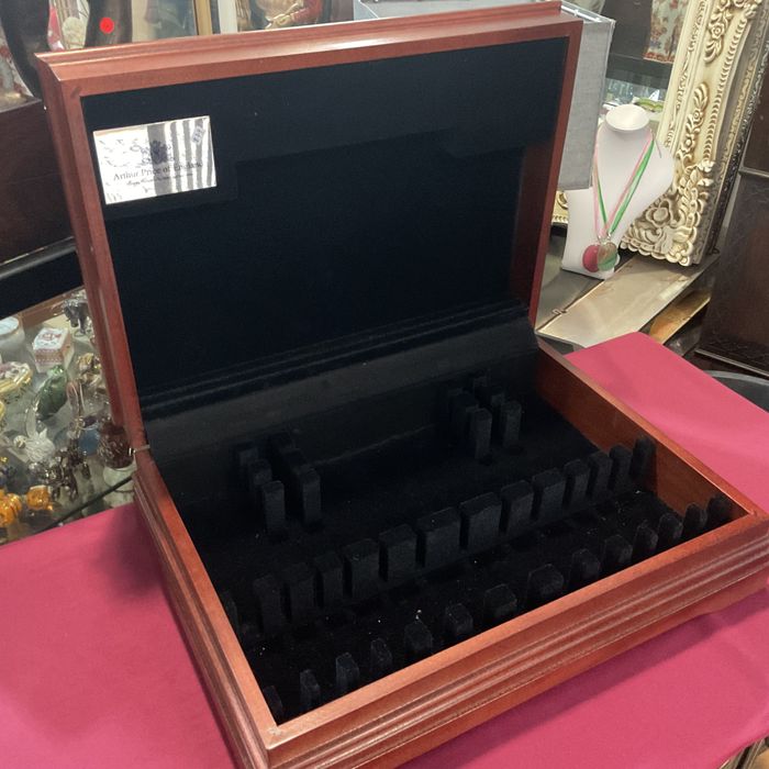 Caixa para faqueiro mahogany inglês 48x34x14 cm