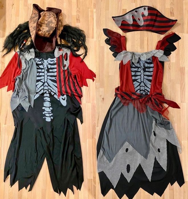 przebranie na halloween strój pirat komplet piracki s/m