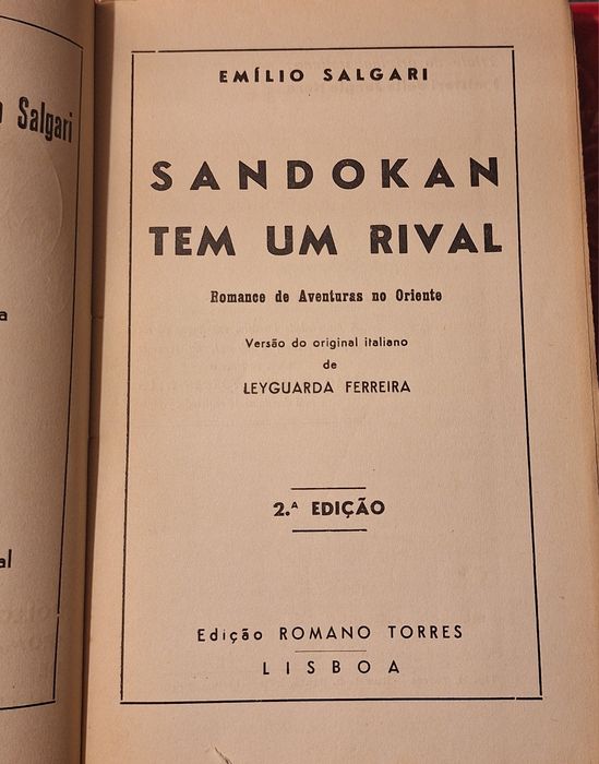 2 livros colecção "Salgari " Sandokan