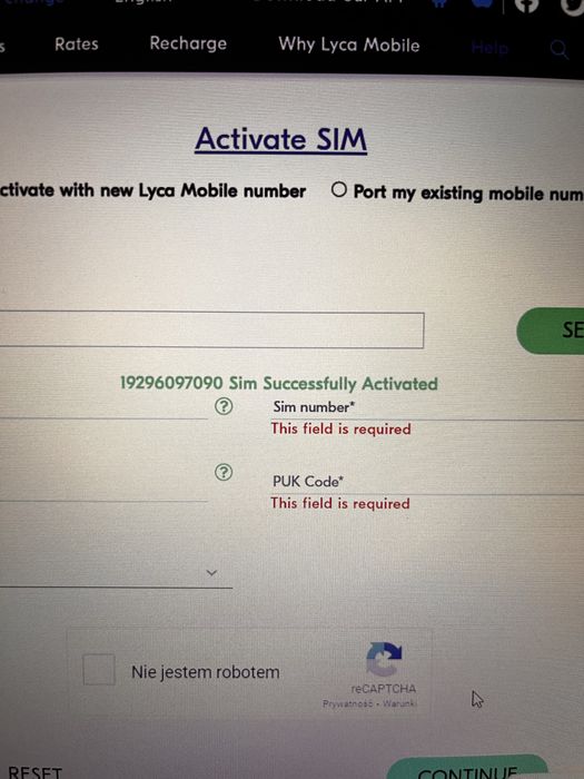 USA sim karta Lycamobile amerykański starter nowy