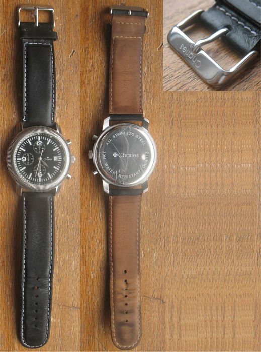 Relógio Estilo Vintage - Charles Chronógrafo (Máquina Seiko VD57B)