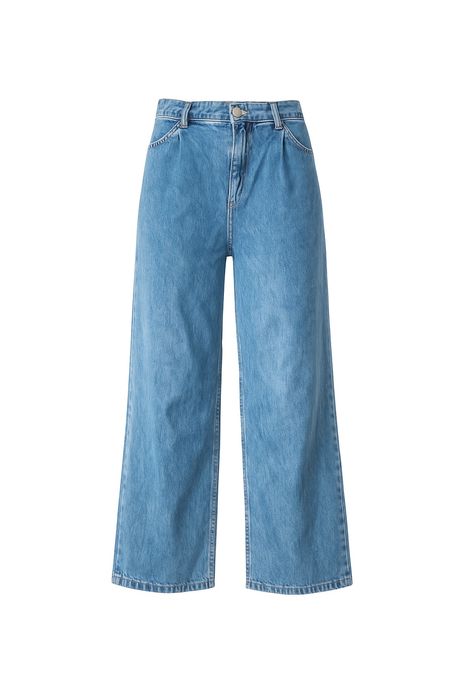 Jeansy damskie Bershka szersza nogawka wysoki stan 32