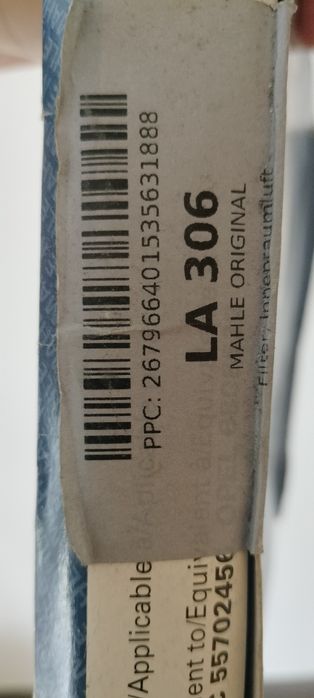 Filtro ar de habitáculo MAHLE LA 306