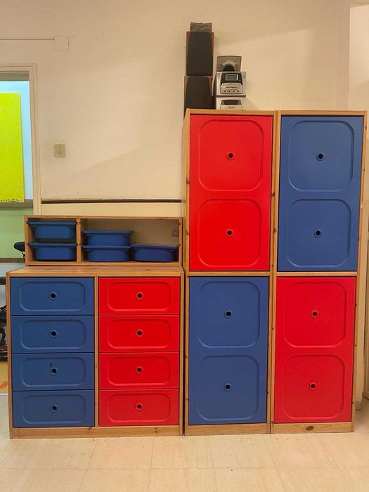 Pack 8 armários para arrumos de criança