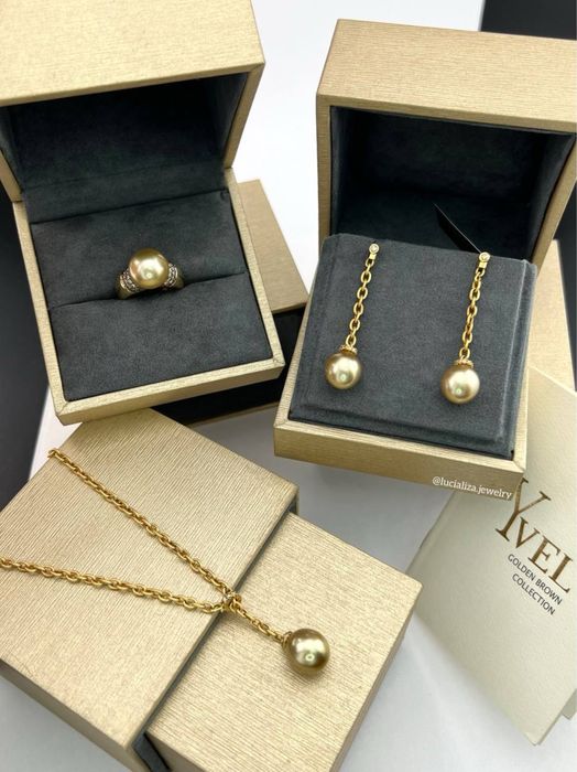 Набор с жемчугом  Бренд YVEL оригинал золото 750