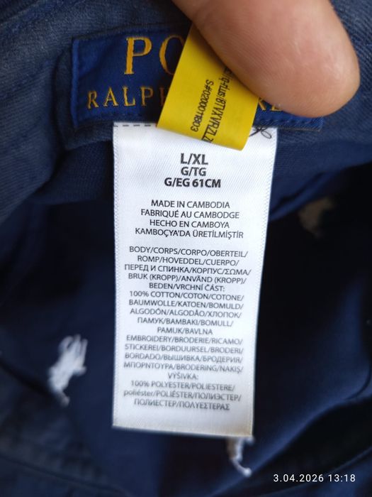 Polo Ralph Lauren oryginalne lęgit wiosnę bawełniane kapelusz męski