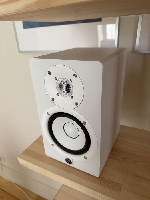 Par de monitores Yamaha HS5 brancos como novos + caixas