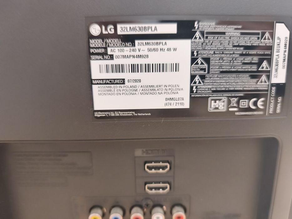 LG 32 LM630BPLA como nova