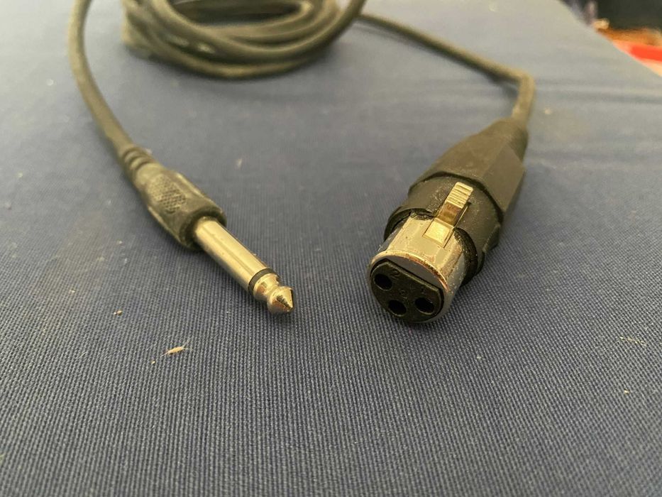 Cabo XLR Fêmea - Jack 6.3 Macho (3 Metros)