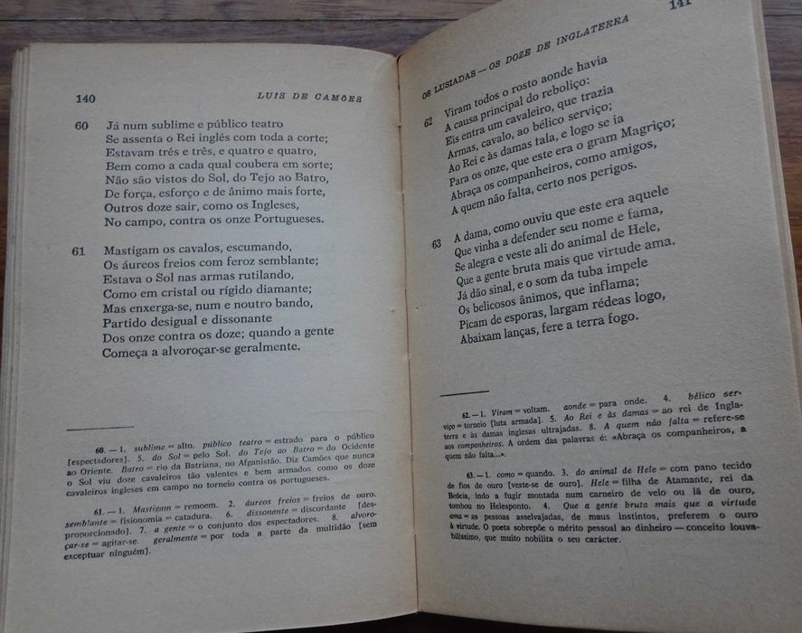 Os Lusíadas de Camões Trechos Escolhidos (Com Prefácio e Notas)