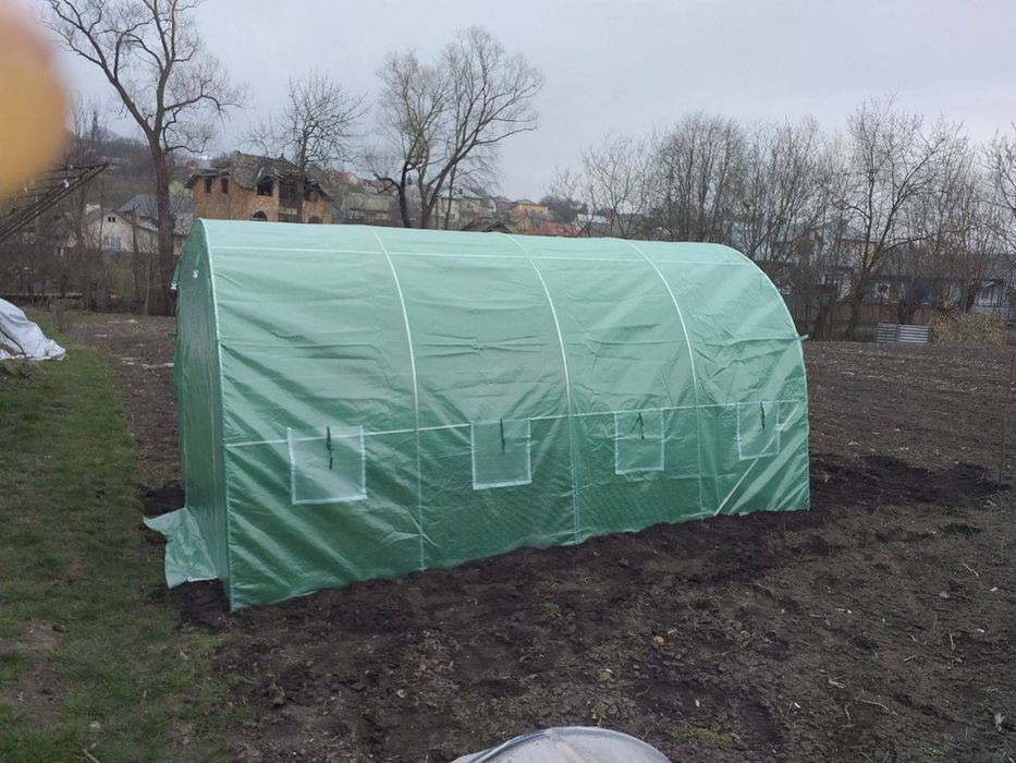 Теплиця з вікнами ПОСИЛЕНА труба Ø24мм Площа 10м²/18м²/24м²/30м²/36м²