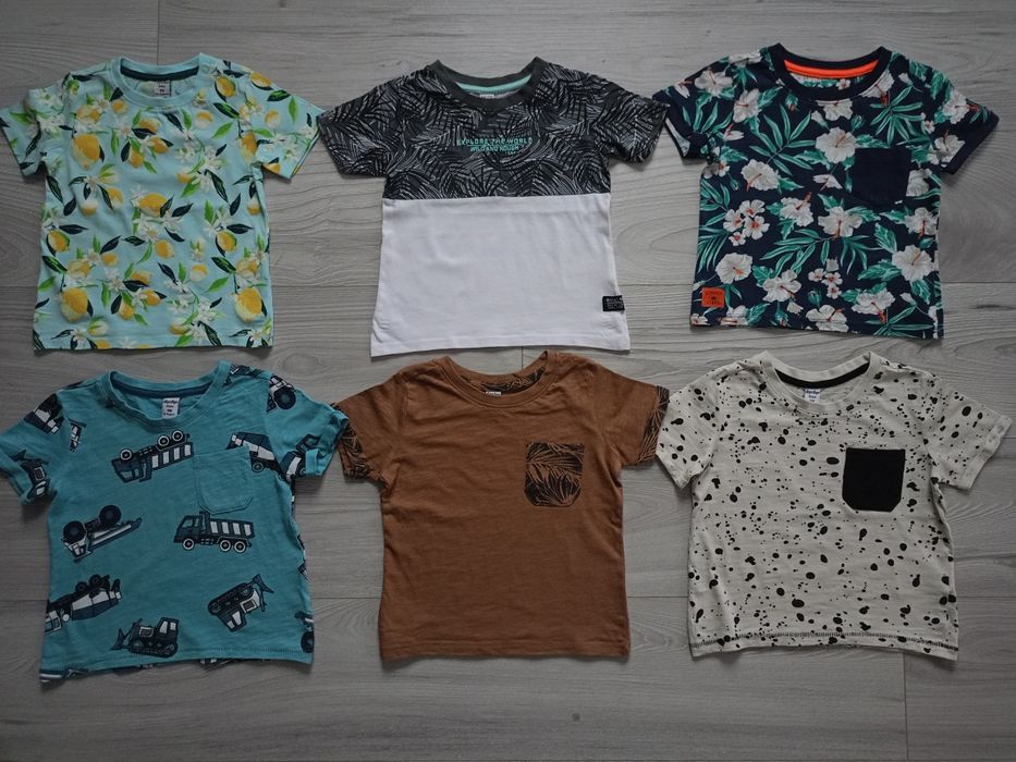 Zestaw 6 t-shirtów takko 98