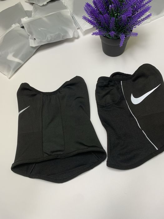 Снуд Nike на флісі,снуд найк з рефлективним лого,баф nike