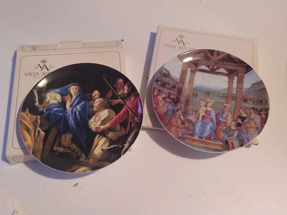 3 pratos de natal Vista Alegre