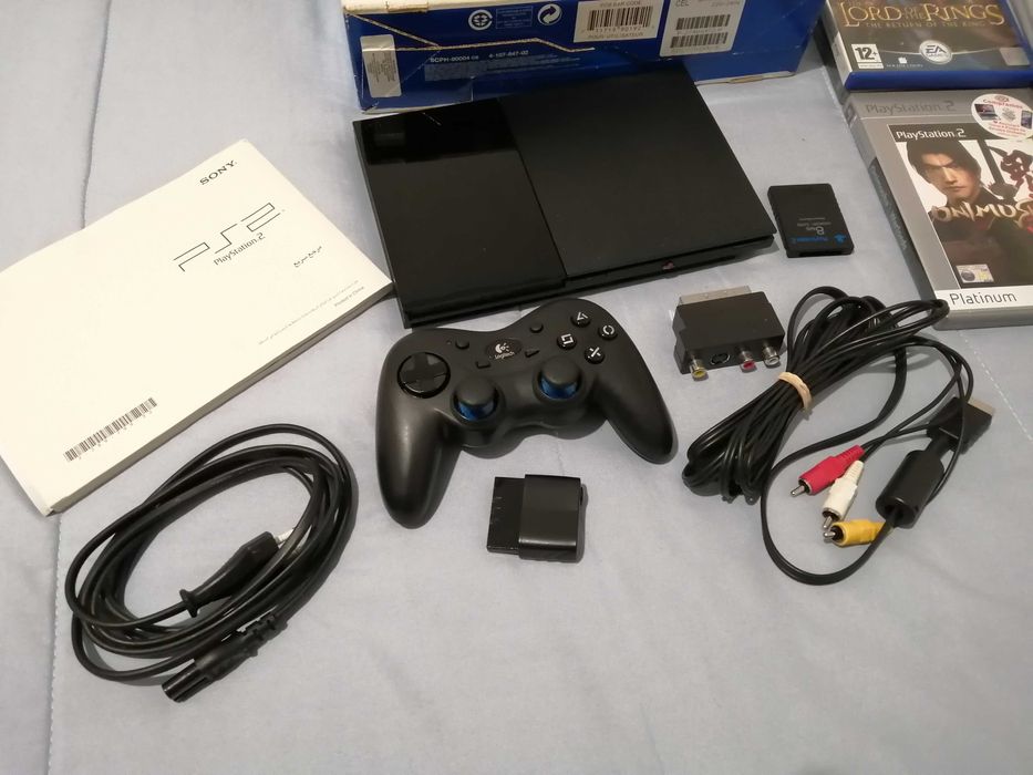 Playstation 2 com jogos incluídos