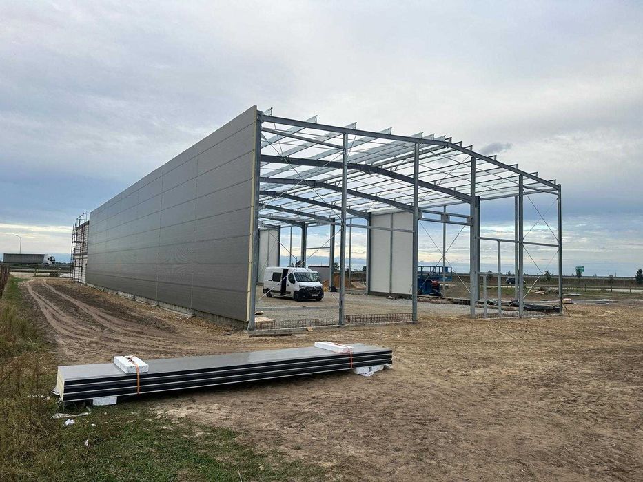 Hala Izolowana 22x48x8 Hala Magazynowa Hala Ocieplana Hala Stalowa