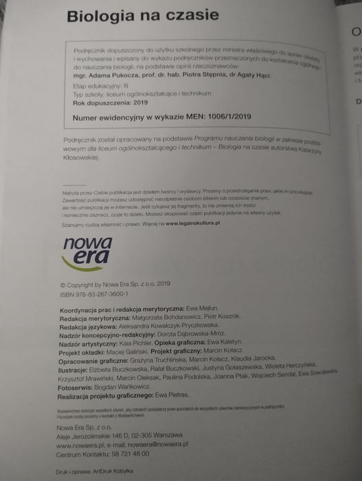 Biologia na czasie 1