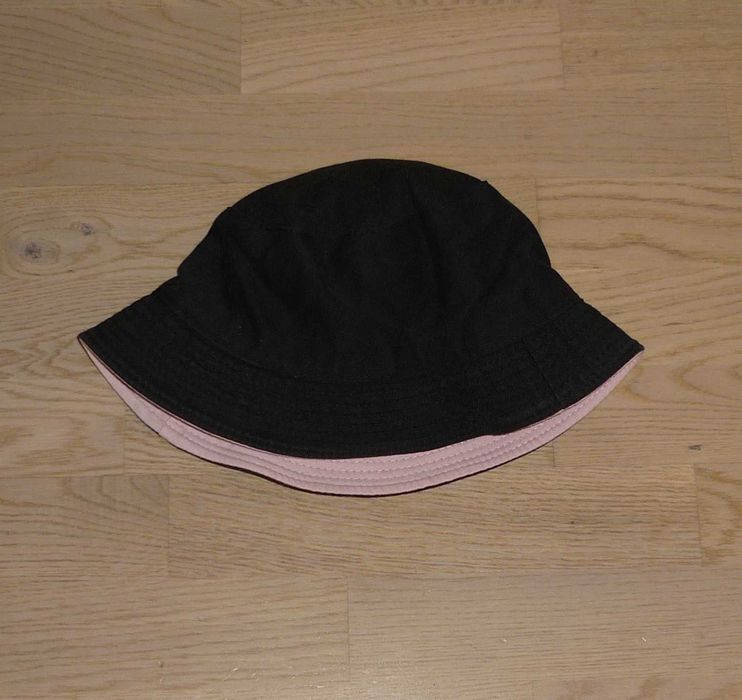 Czapka kapelusz Bucket Hat dwustronny czarny różowy