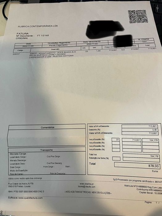 Sofá elétrico 2 lugares