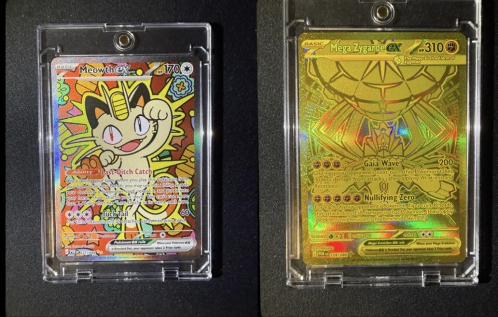 Mega Zygarde Ex oraz Meowth Ex POR